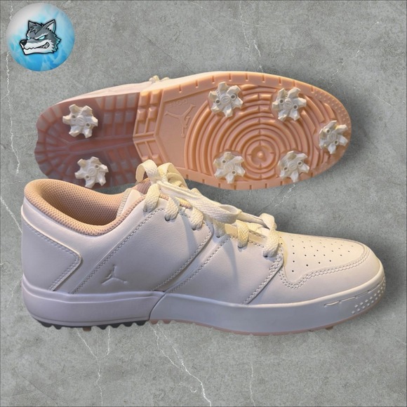 Nike Jordan Nu Retro 1 Golf Spikes White Washed Coral FZ4153-103 Men\'s Size 7.5 main image 4